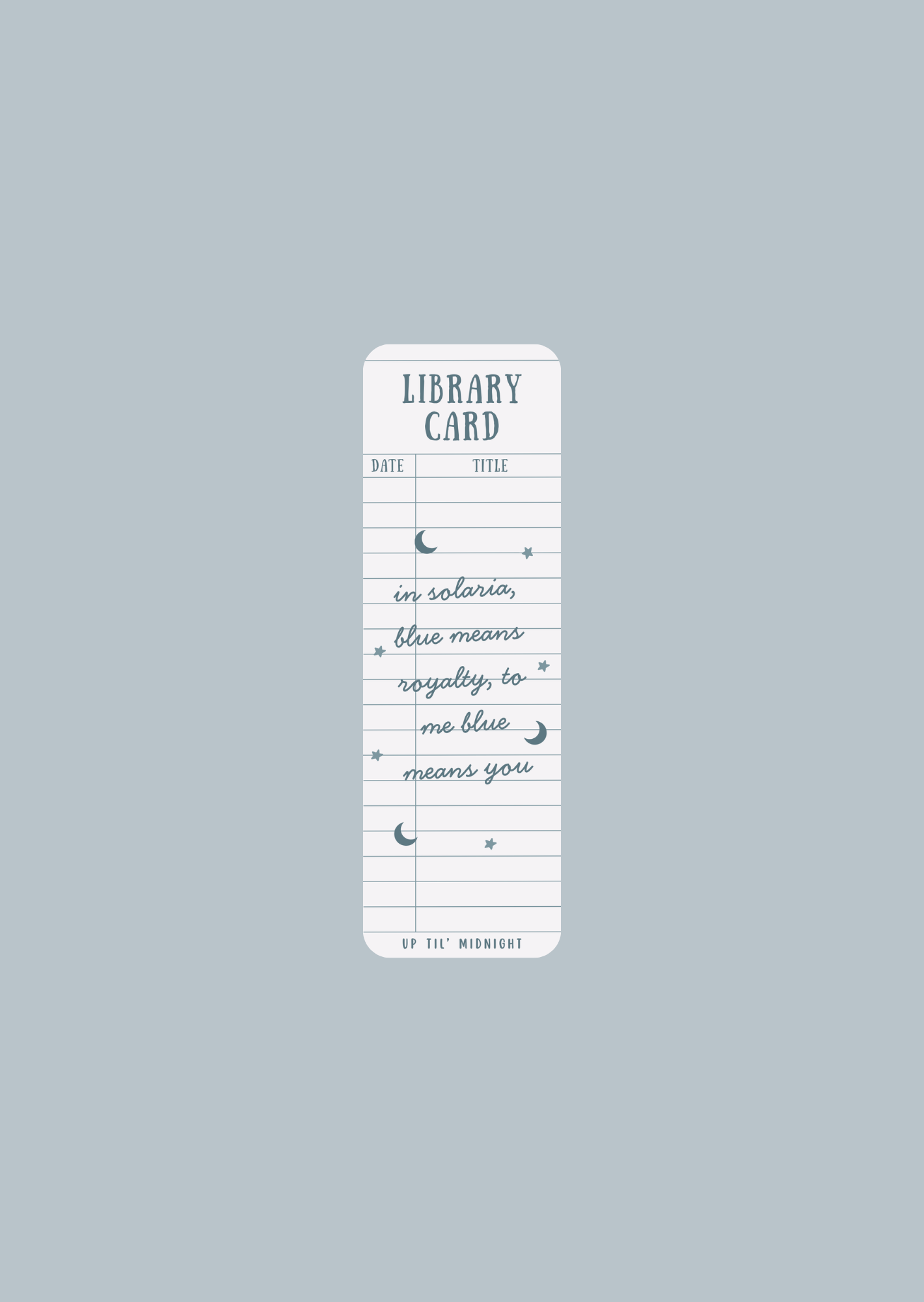 Zodiac Academy Library Card - Bookmarks