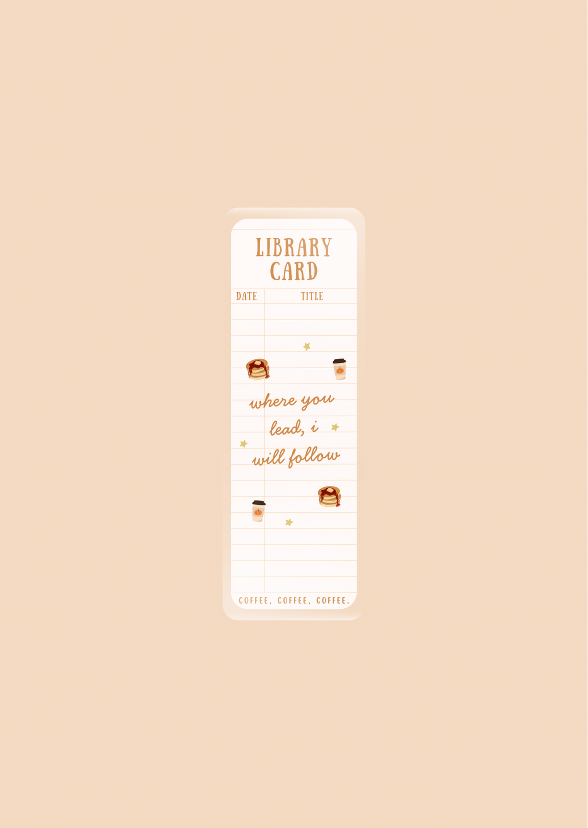 Where You Lead, I Will Follow - Bookmarks