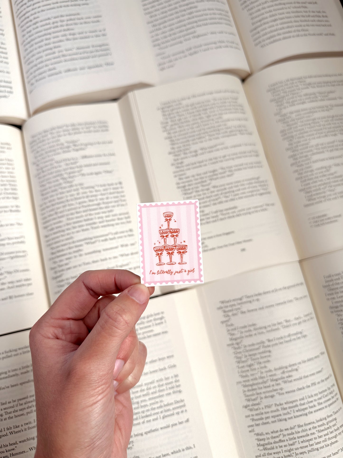 I'm Literally Just A Girl Stamp - Stickers