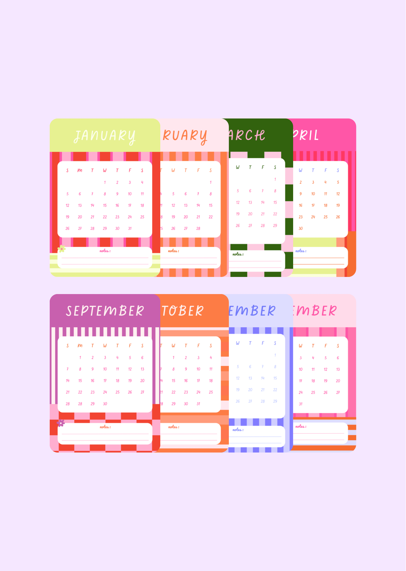 TBR Prompt Cards & Calendars