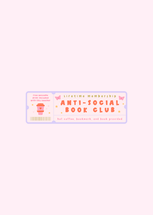 Anti Social Book Club - Bookmarks