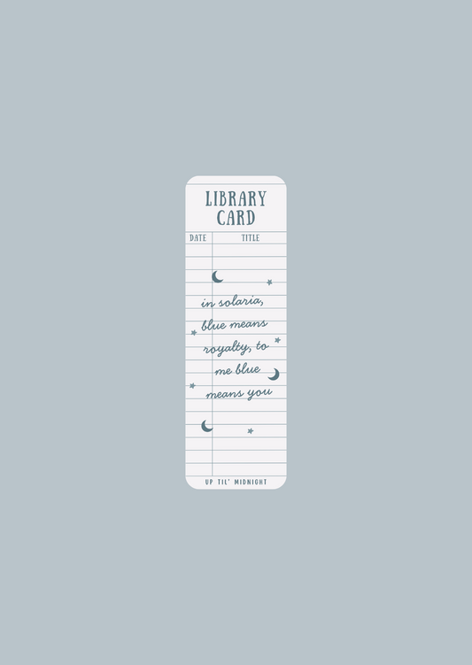 Zodiac Academy Library Card - Bookmarks
