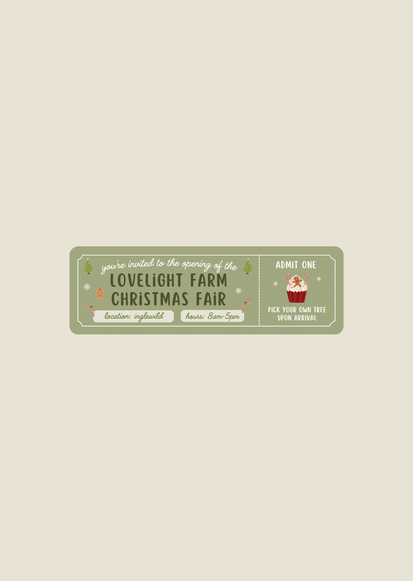 Lovelight Farm Christmas Fair - Bookmarks