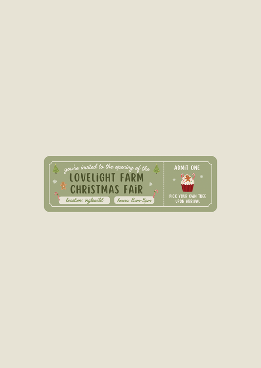 Lovelight Farm Christmas Fair - Bookmarks