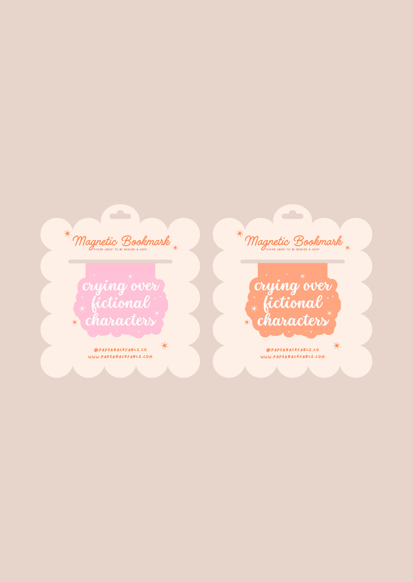 Crying Over Fictional Characters - Magnetic Bookmark