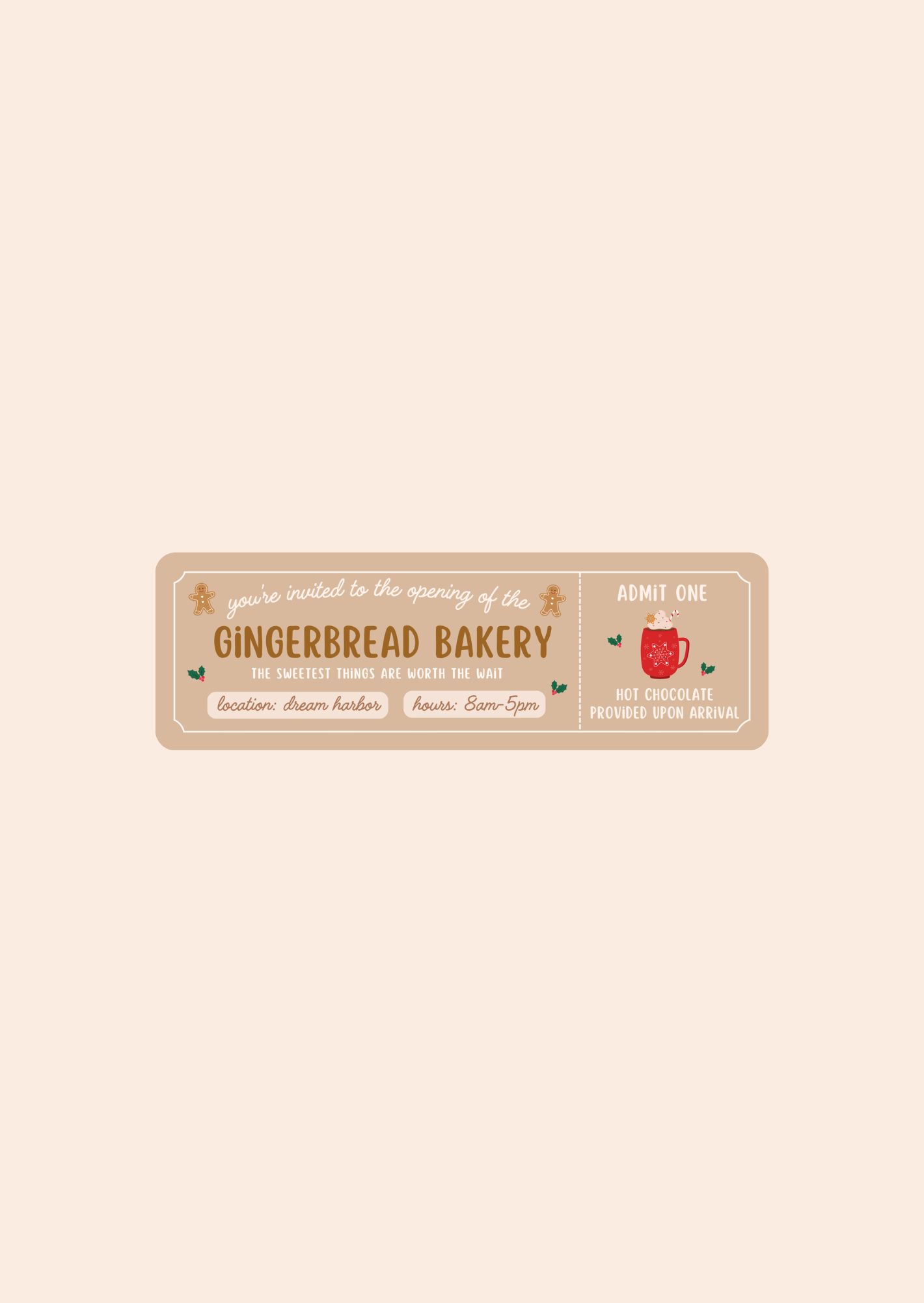 Gingerbread Bakery - Bookmarks