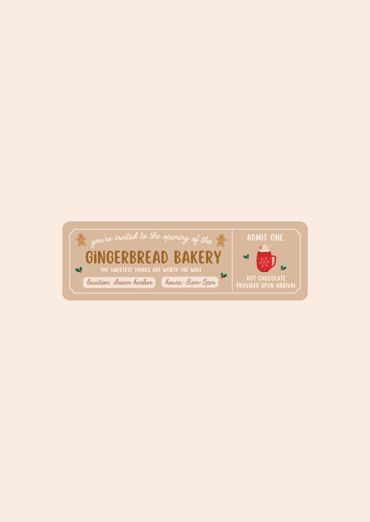 Gingerbread Bakery - Bookmarks