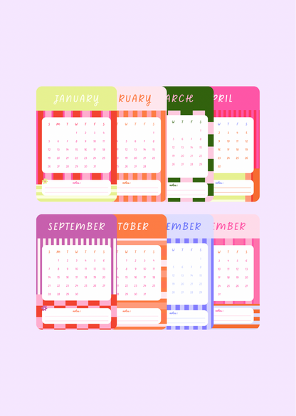 2025 Desk Calendar Print - Calendars