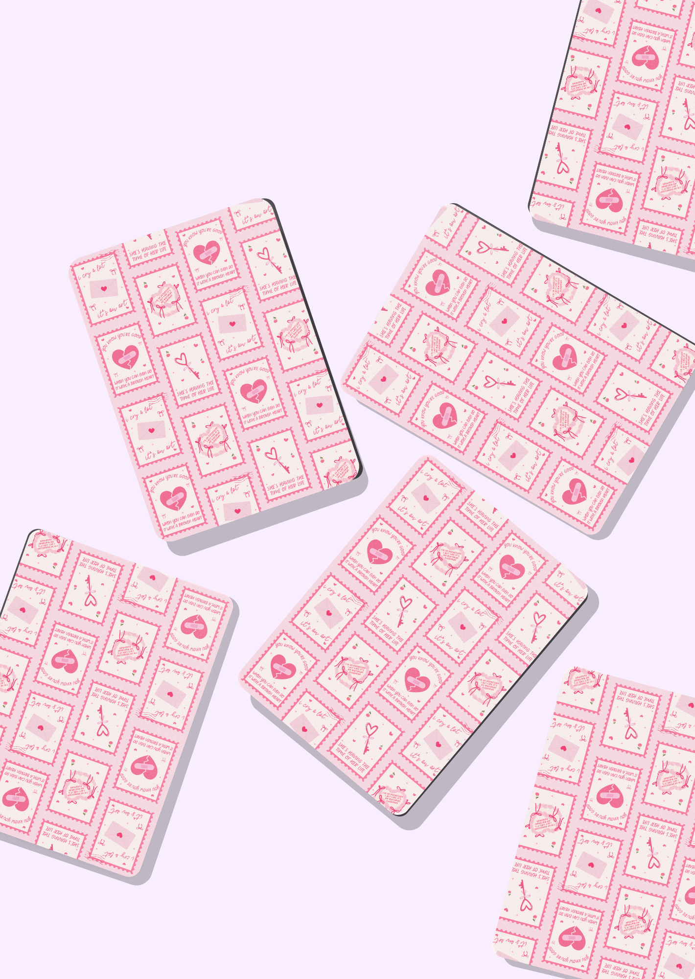 I Can Do It With a Broken Heart Stamps - Kindle Case