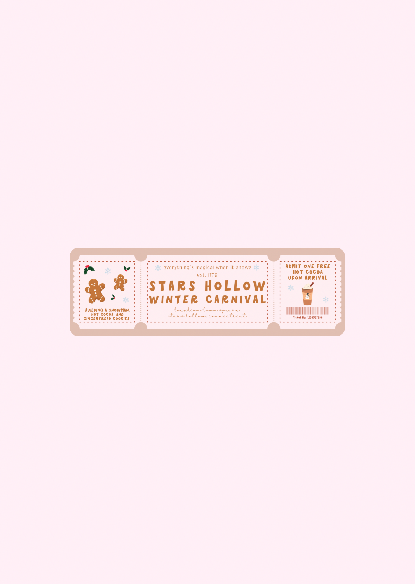 Stars Hollow Winter Carnival - Bookmarks