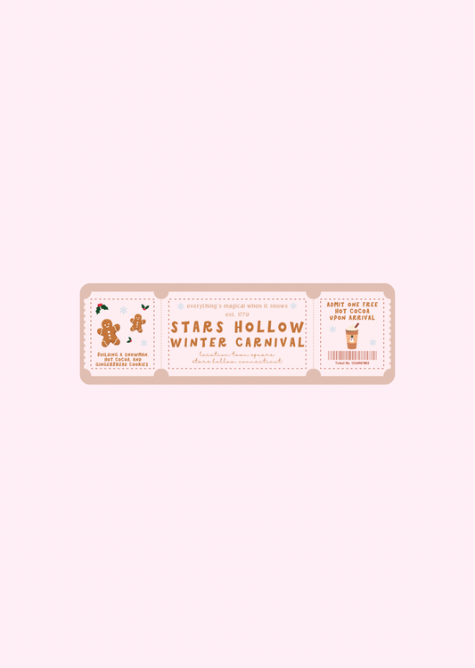 Stars Hollow Winter Carnival - Bookmarks