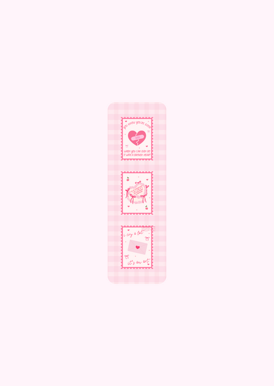 I Can Do It With A Broken Heart Stamps - Bookmarks