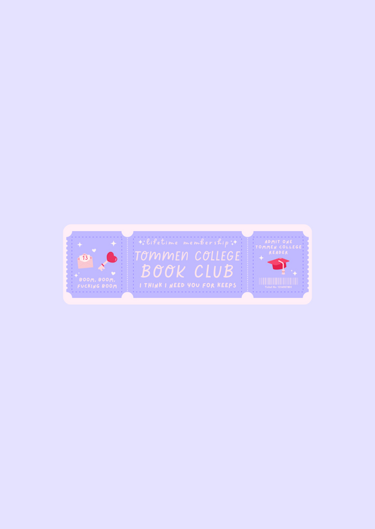 Tommen College Book Club - Bookmarks