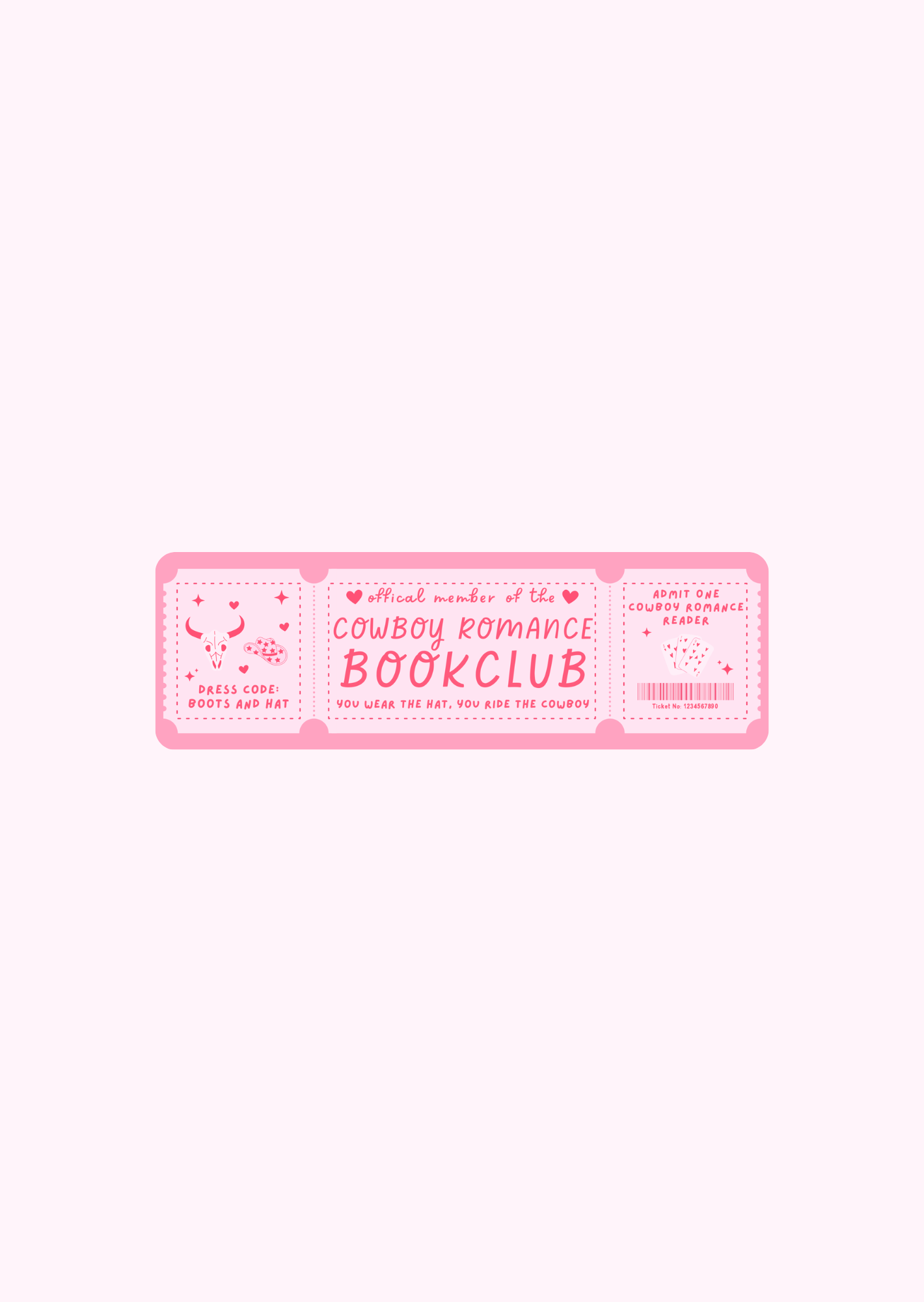 Cowboy Romance Book Club - Bookmarks